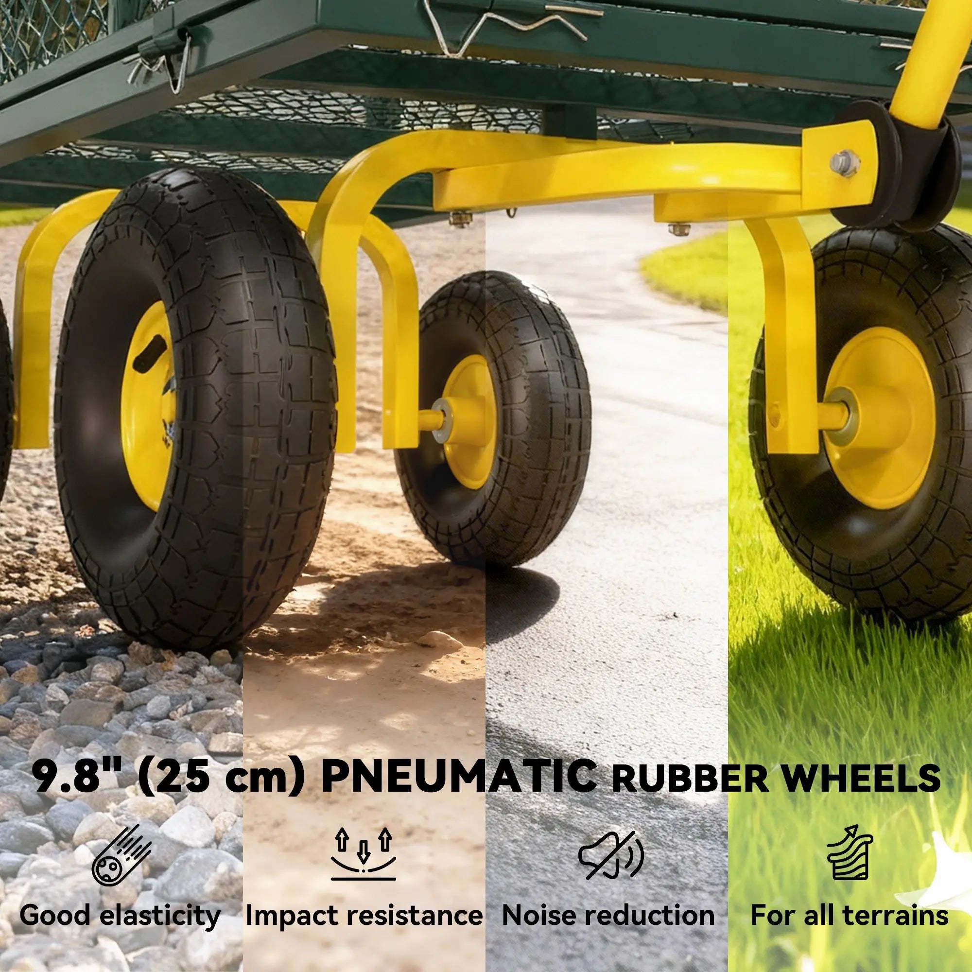 Garden Utility Wagon Cart, Removable Sides, 10