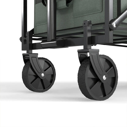 Foldable Collapsible Wagon Cart, 72L & 198 LBS Capacity, Green Folding Garden Carts at Gallery Canada
