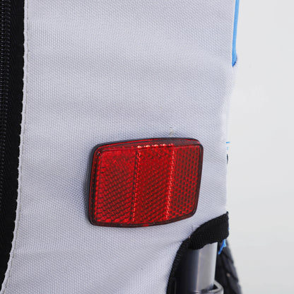 Dog Bike Trailer, Pet Cargo Carrier, 3 Entrances, Large Wheels, Mesh Screen, White Dog Bike Trailers & Strollers at Gallery Canada