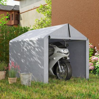 7' x 5' Portable Bike Shed, Waterproof Tent with Zipper Door Portable Shed at Gallery Canada