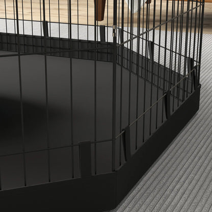 8 Panels Foldable Dog Playpen, 30" High, With Bottom Pad Houses, Kennels & Pens at Gallery Canada