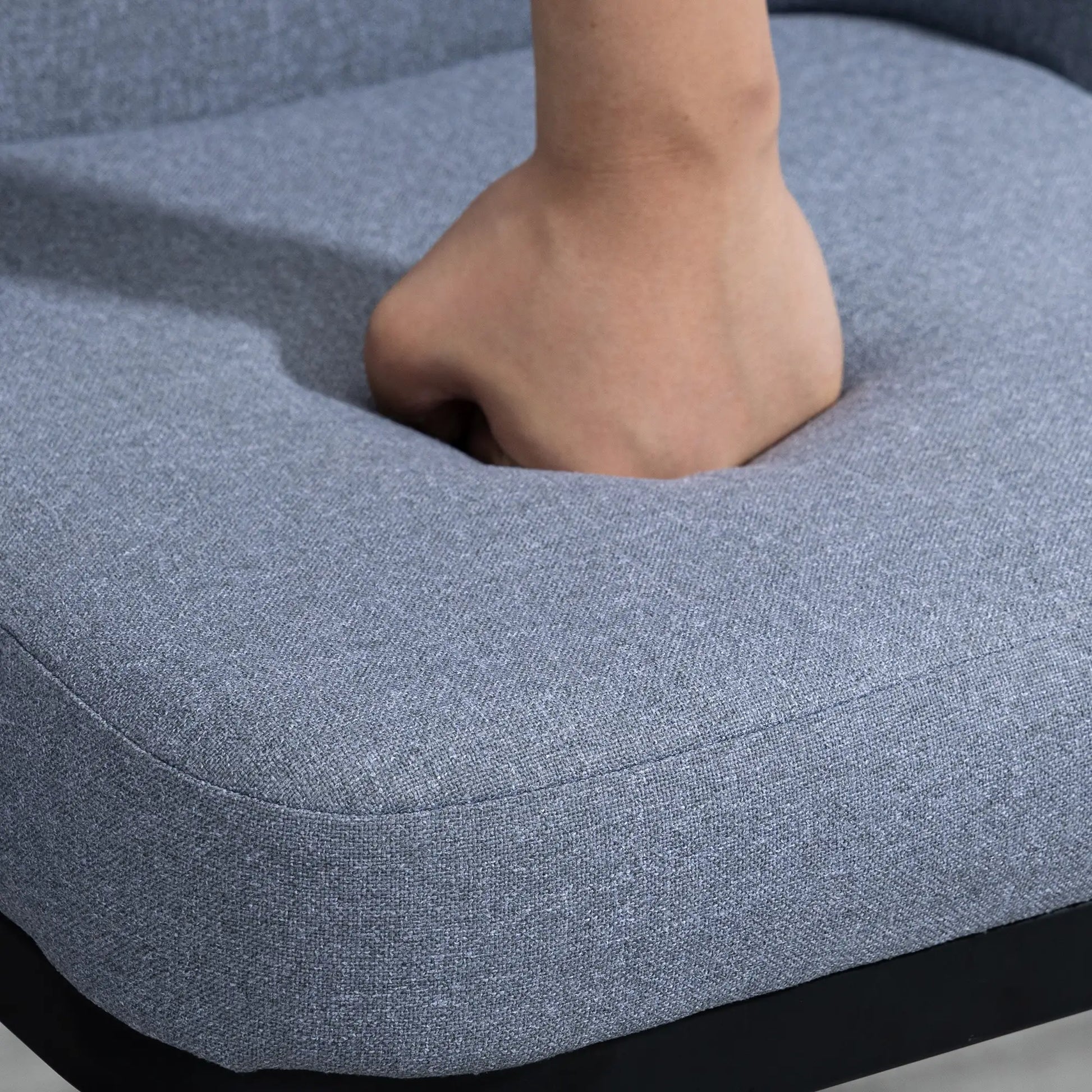 Extra Tall Bar Stools Set of 2, 360° Swivel, Steel Legs Footrest, Light Grey Bar Stools at Gallery Canada