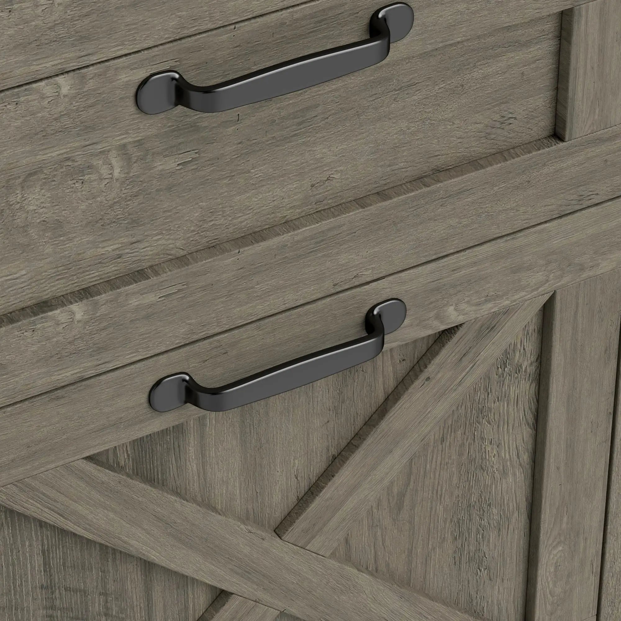 Vertical 3-Drawer Filing Cabinet, Rustic Farmhouse, A4, Letter Size, Grey Wash Office Cabinets & Cupboards at Gallery Canada