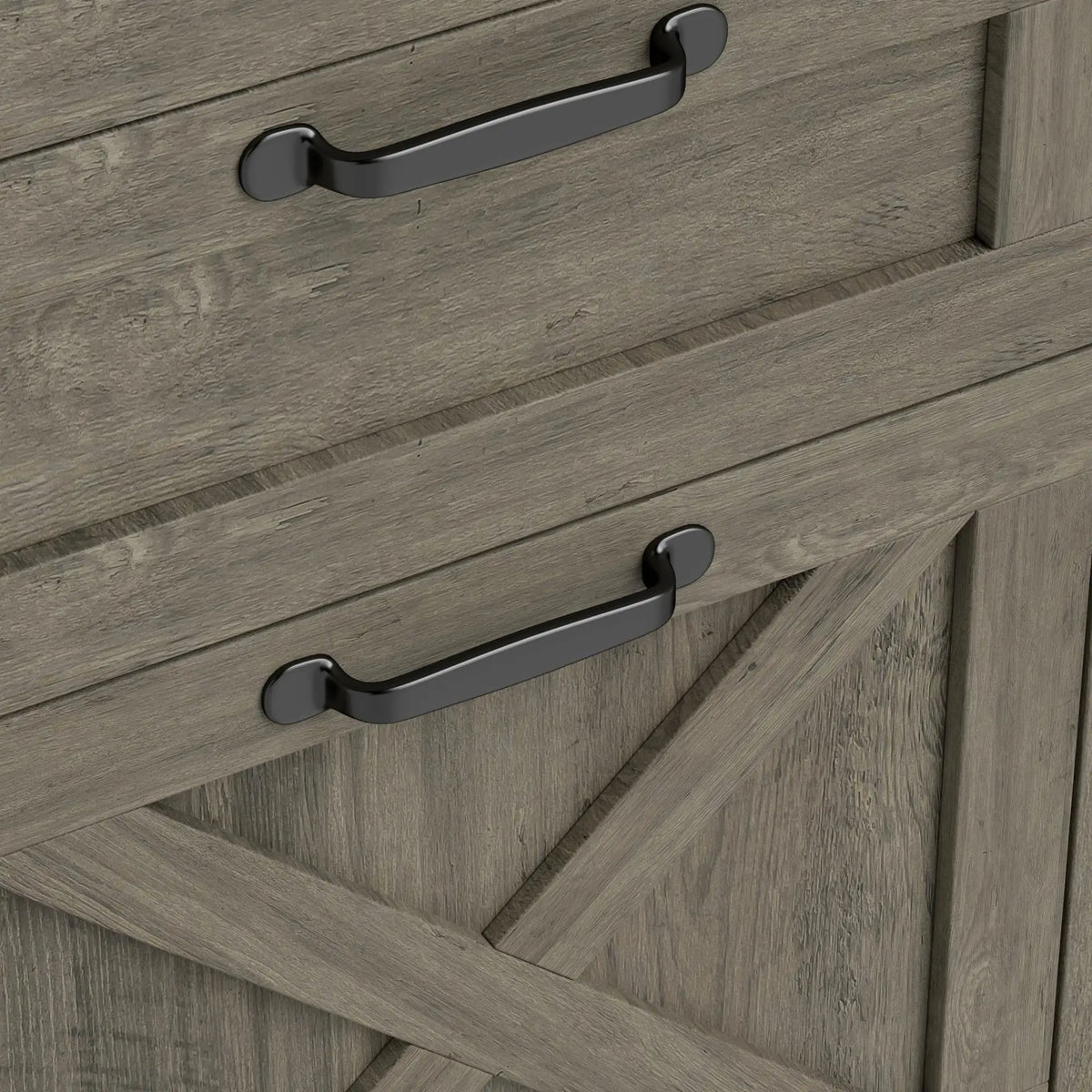 Vertical 3-Drawer Filing Cabinet, Rustic Farmhouse, A4, Letter Size, Grey Wash Office Cabinets & Cupboards at Gallery Canada
