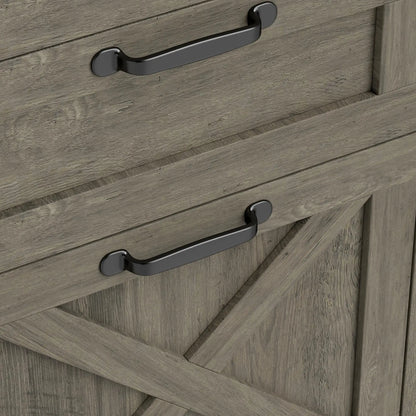 Vertical 3-Drawer Filing Cabinet, Rustic Farmhouse, A4, Letter Size, Grey Wash Office Cabinets & Cupboards at Gallery Canada