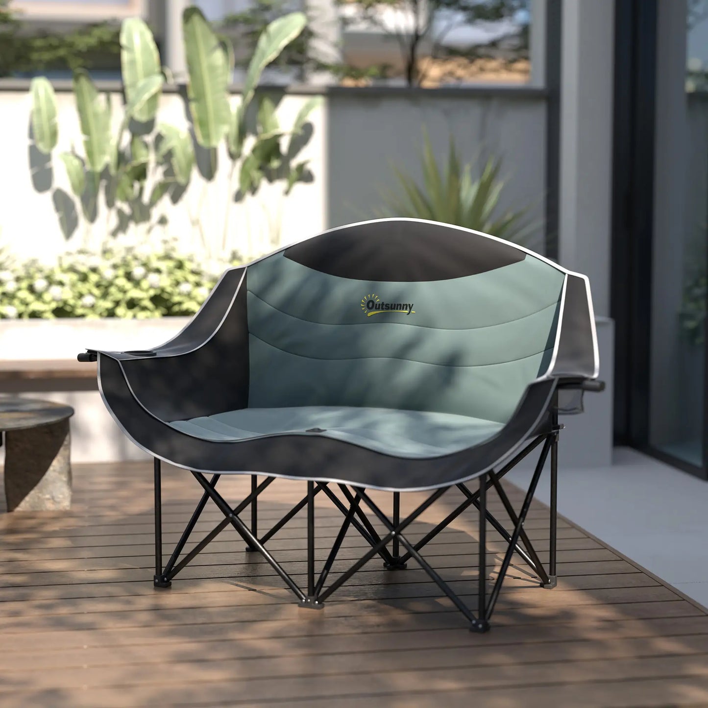 Double Camping Chair, Portable With Cup Holders, Carry Bag, 551 lbs, Black Picnic Tables & Camping Chairs at Gallery Canada