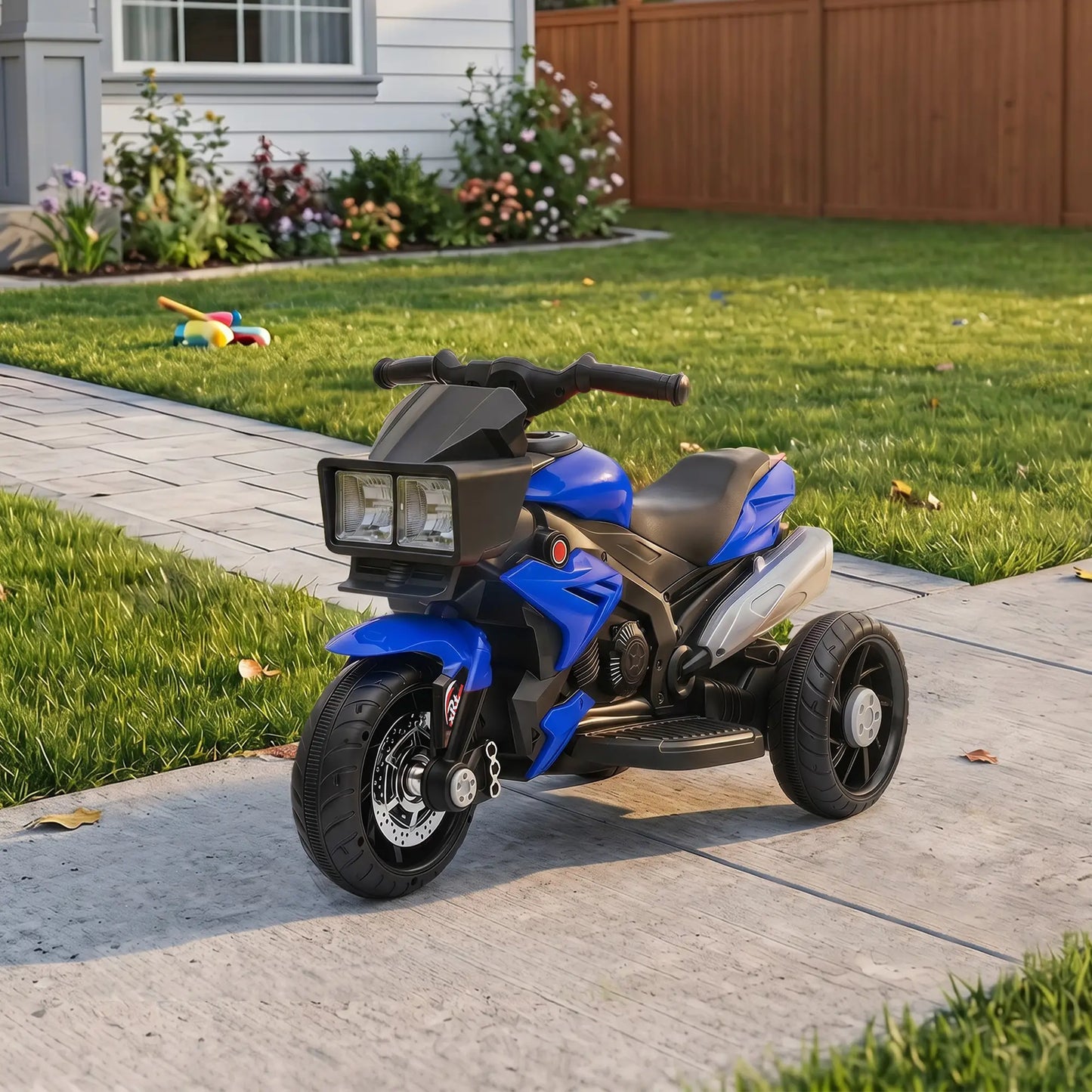 Kids Electric Motorcycle Ride-On Toy, 6V Battery Powered, Blue Electric Motorcycles at Gallery Canada