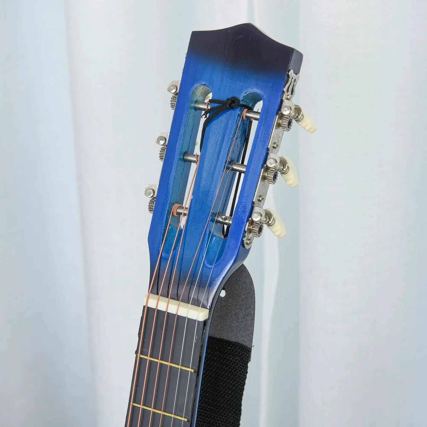 38 Inch Full Size Acoustic Electric Guitar, Gloss Finish, Blue Electronic Musical Pianos at Gallery Canada
