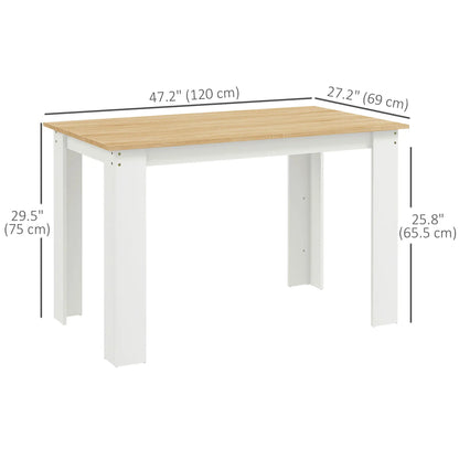Kitchen Table for 4-6, Wood Effect Dining Table, Oak Bar Tables at Gallery Canada