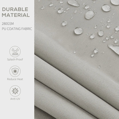 10' x 8' Retractable Awning, UV Resistant Sunshade, Light Grey Patio Awnings at Gallery Canada