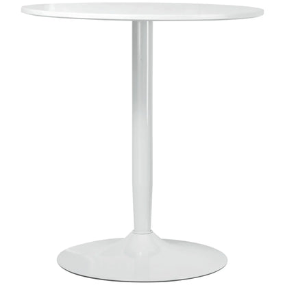 Modern Kitchen Table for 2, Round Dining Table, Steel Base, White Bar Tables & Dining Tables at Gallery Canada