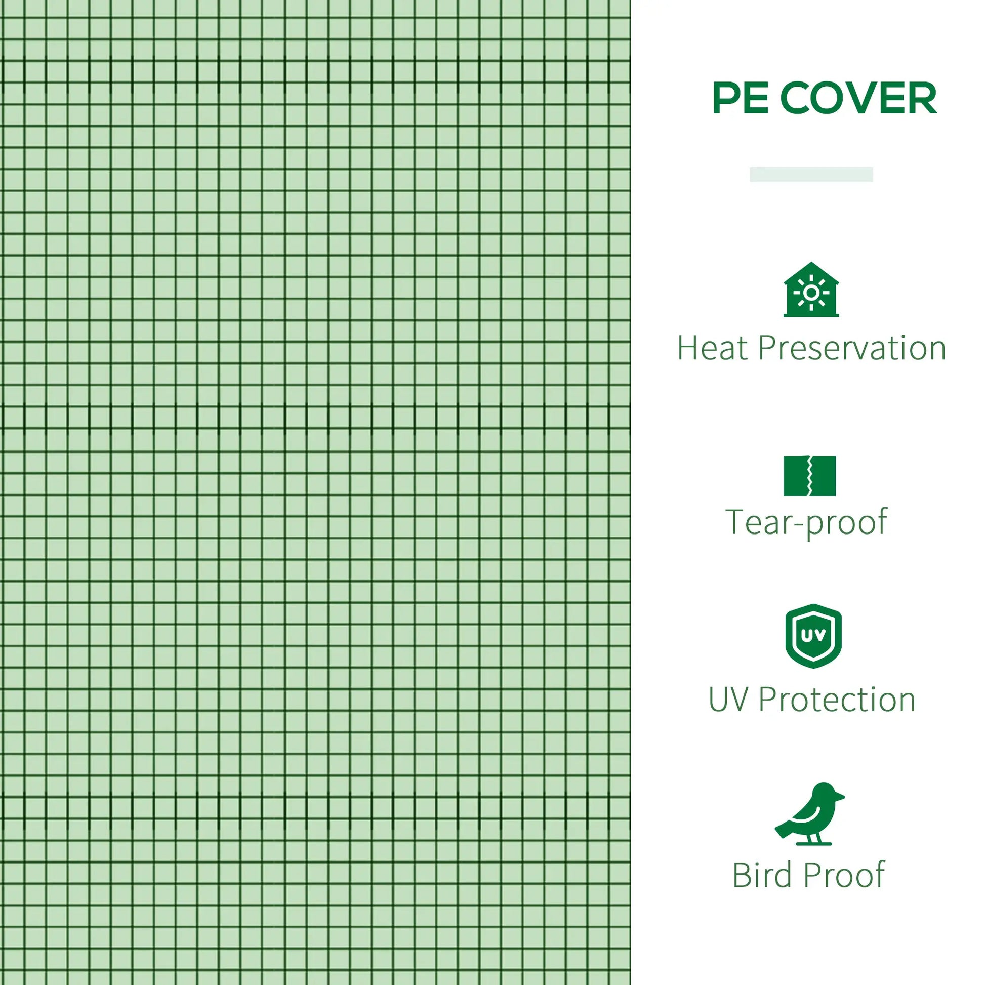 9.7' x 3.3' x 2.5' Mini Tunnel Greenhouse, PE Cover, Steel Frame, Zipped Doors, Dark Green Mini Greenhouses at Gallery Canada