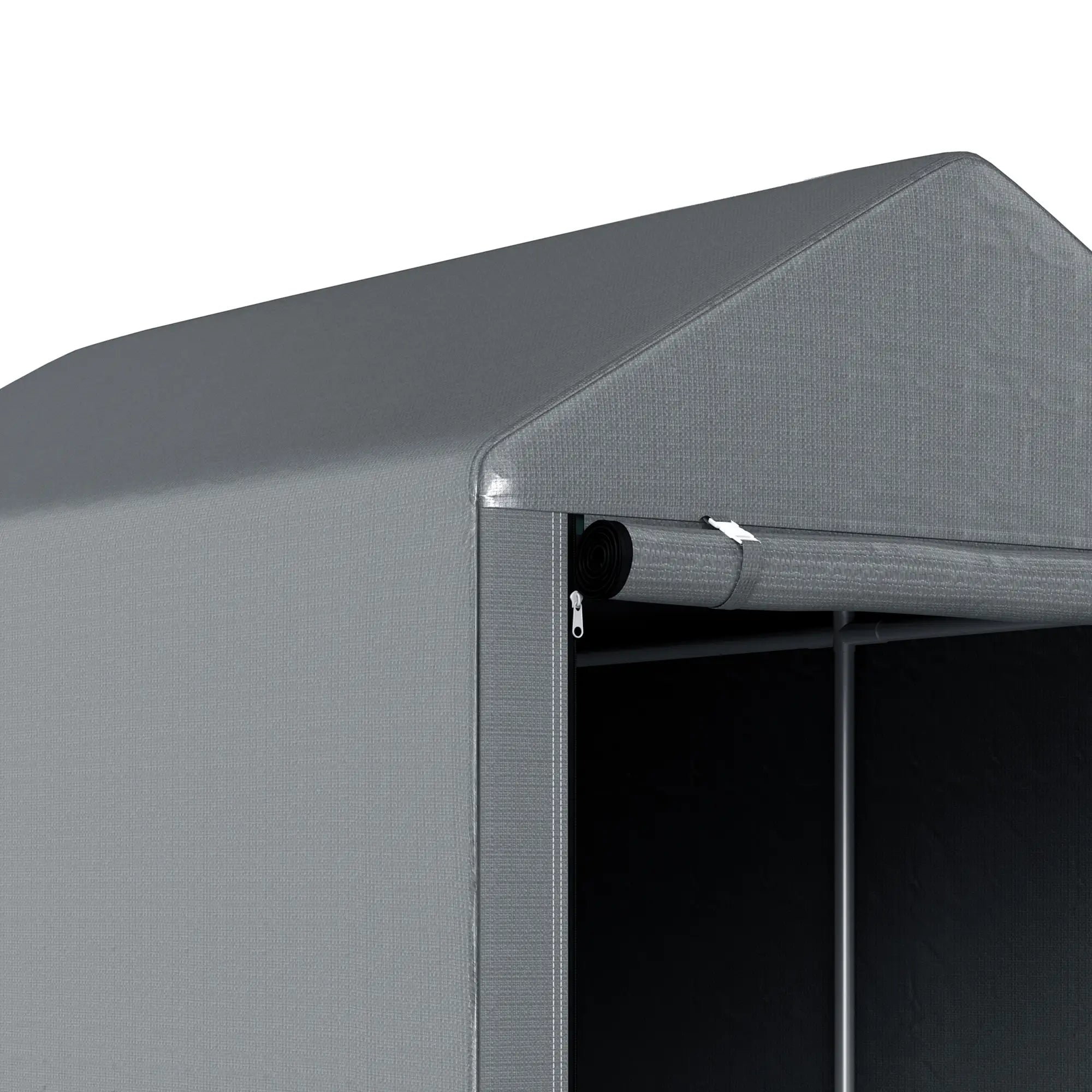 Bike Storage Shed, Motorcycle Shelter, Galvanized Steel, 4x6 Ft, Green Sheds at Gallery Canada