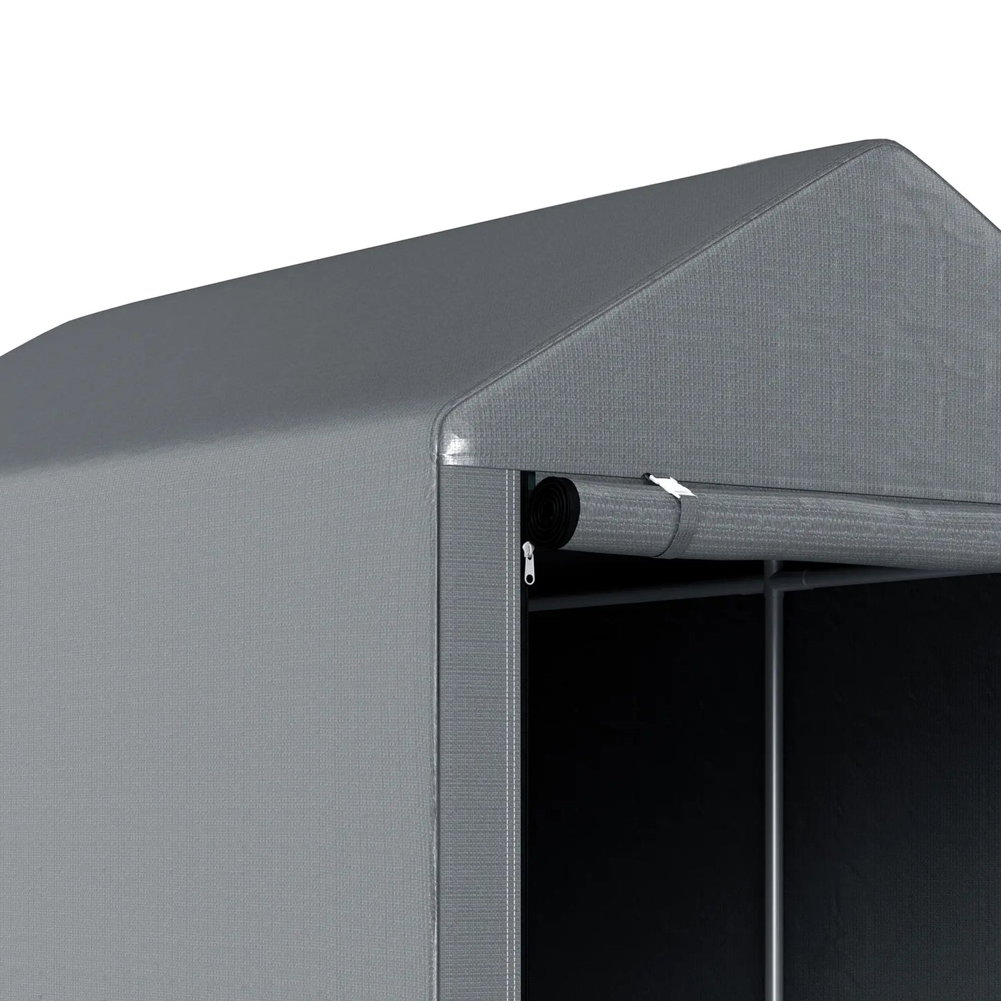 Bike Storage Shed, Motorcycle Shelter, Galvanized Steel, 4x6 Ft, Green Sheds at Gallery Canada