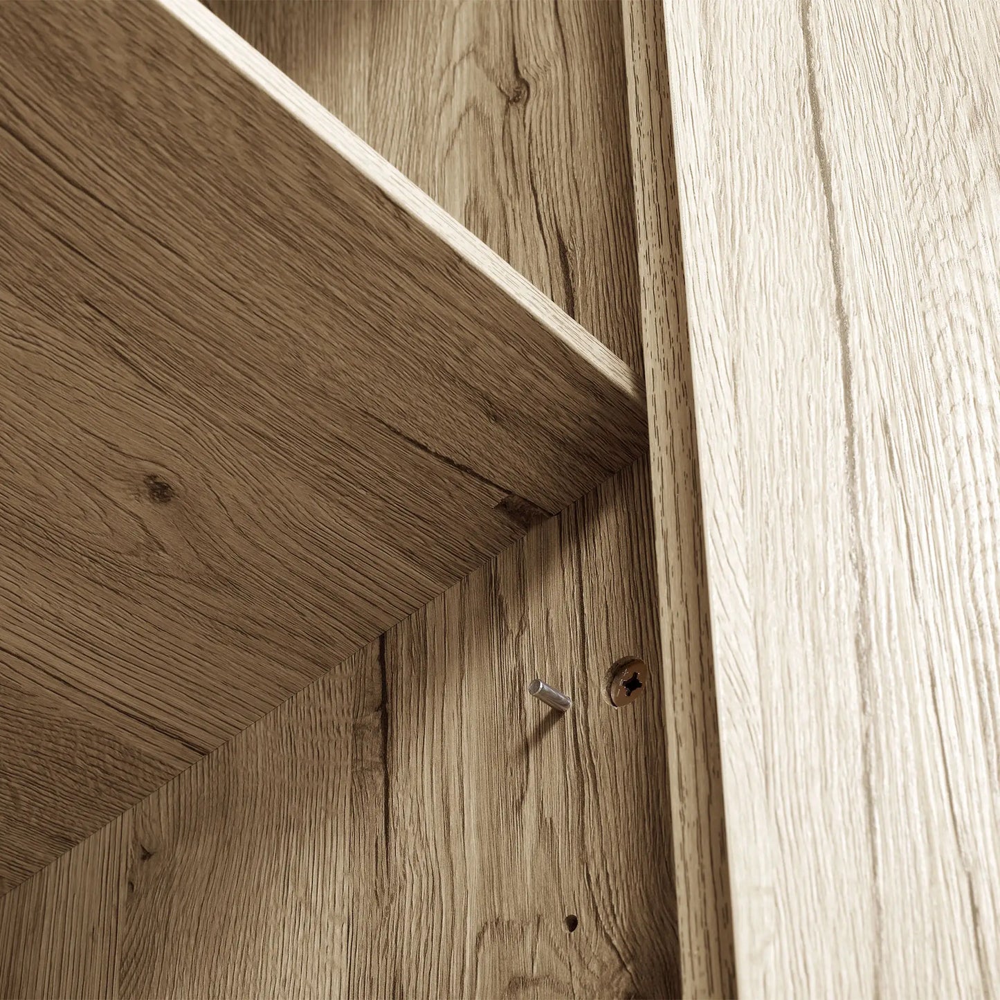 72" Freestanding Storage Cabinet, Kitchen Pantry with Doors, Shelves, Natural Kitchen Pantry Cabinets at Gallery Canada