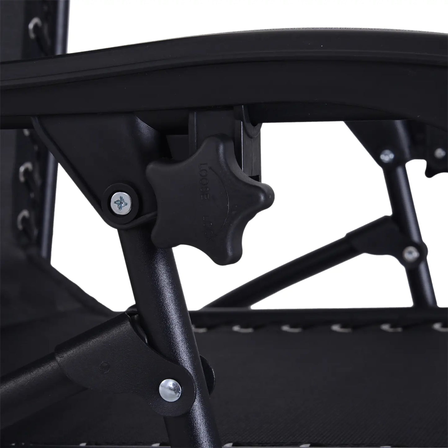 Zero Gravity Chair Set of 2, Patio Chair with Side Table, Black Lounger Chairs at Gallery Canada