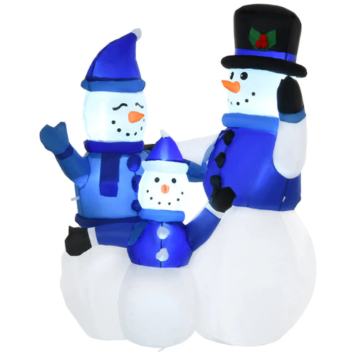 1.2M Tall LED Lighted Christmas Inflatable Snowmen, Outdoor Indoor Decor