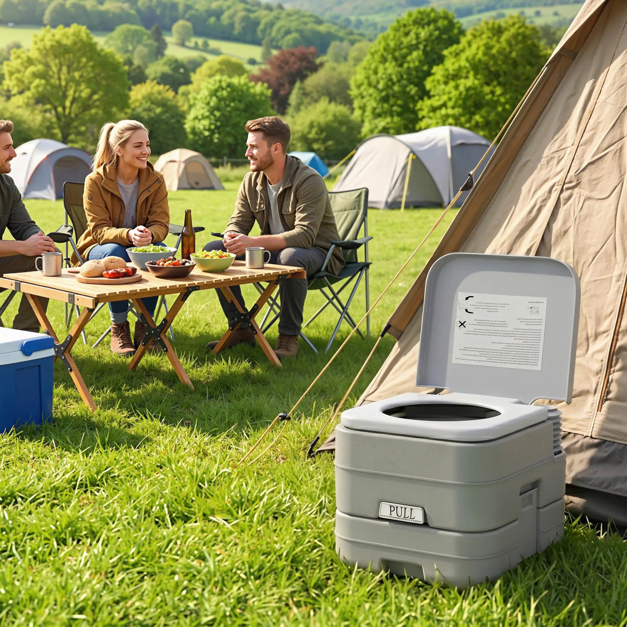 Portable Travel Toilet, Flushable Tank, Camping, Boating, 2.6 Gallon (10L) Camping Toilets at Gallery Canada
