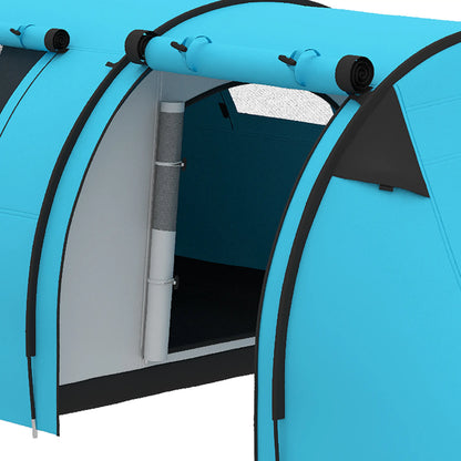 3-4 Person 2 Room Camping Tent, 3000Mm Waterproof, Sky Blue Camping Tents at Gallery Canada