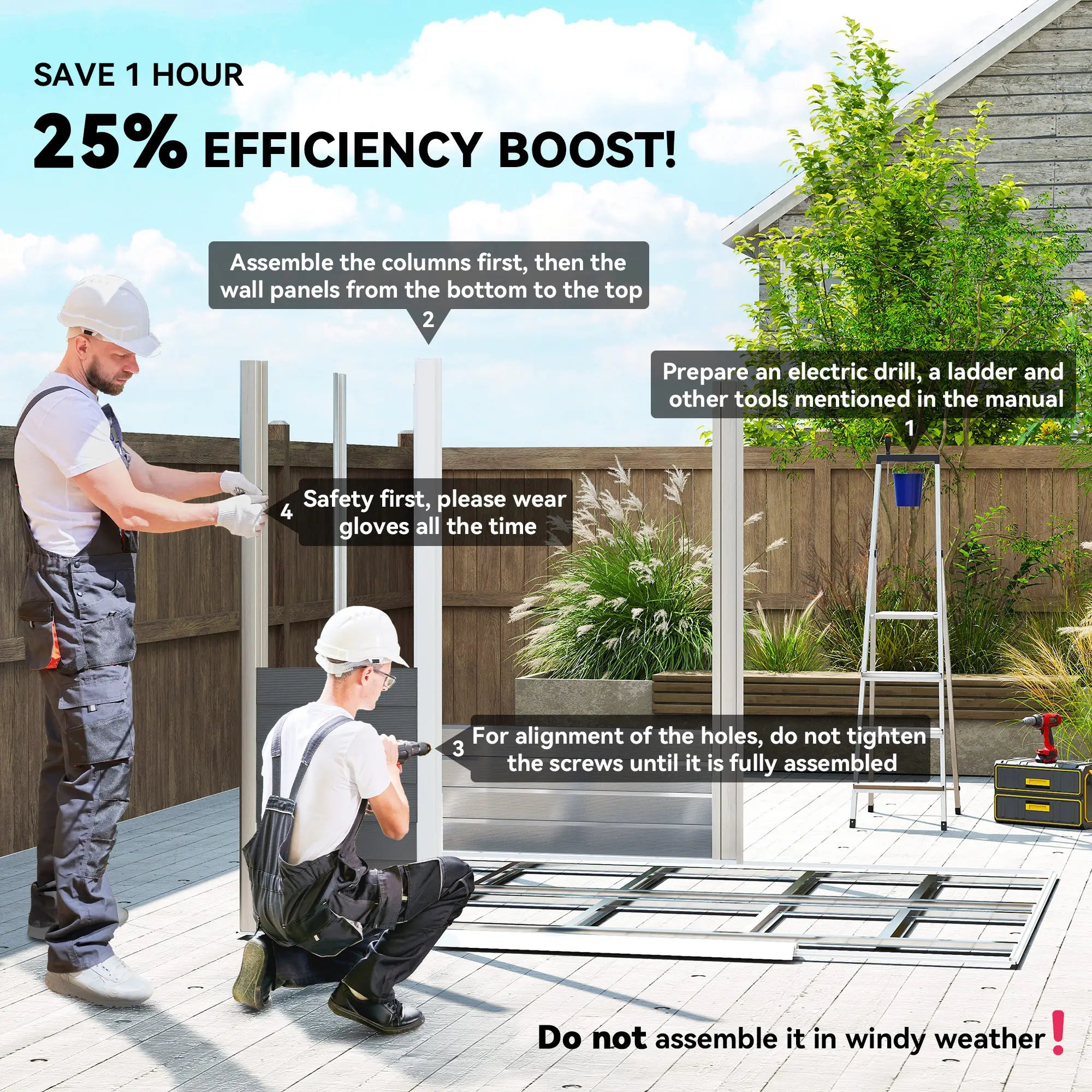 8' x 7' Outdoor Storage Shed, Galvanized Metal, Lockable Doors, Dark Grey Sheds at Gallery Canada