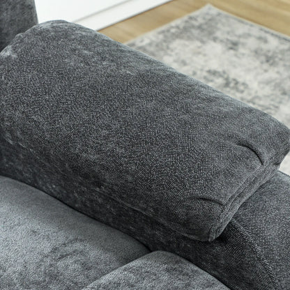 Power Recliner Chair, Quiet Brushless Motor, Remote, Dark Grey Single Sofas at Gallery Canada