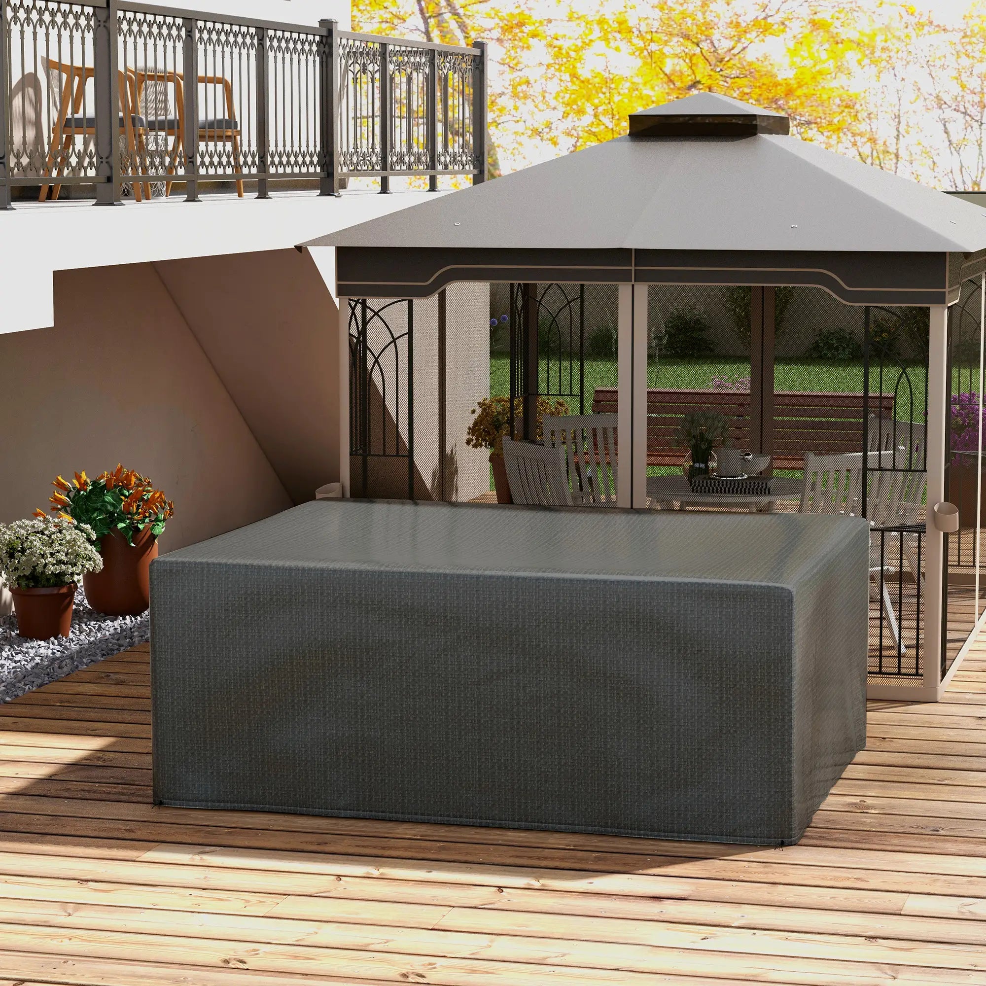 Large Outdoor Furniture Covers, Waterproof Anti-UV Protection, Grey Patio Furniture Covers at Gallery Canada
