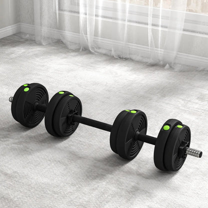 33LBS Adjustable Barbell Dumbbells Set, Non-Slip Handles, Home Gym Dumbbells & Barbells at Gallery Canada