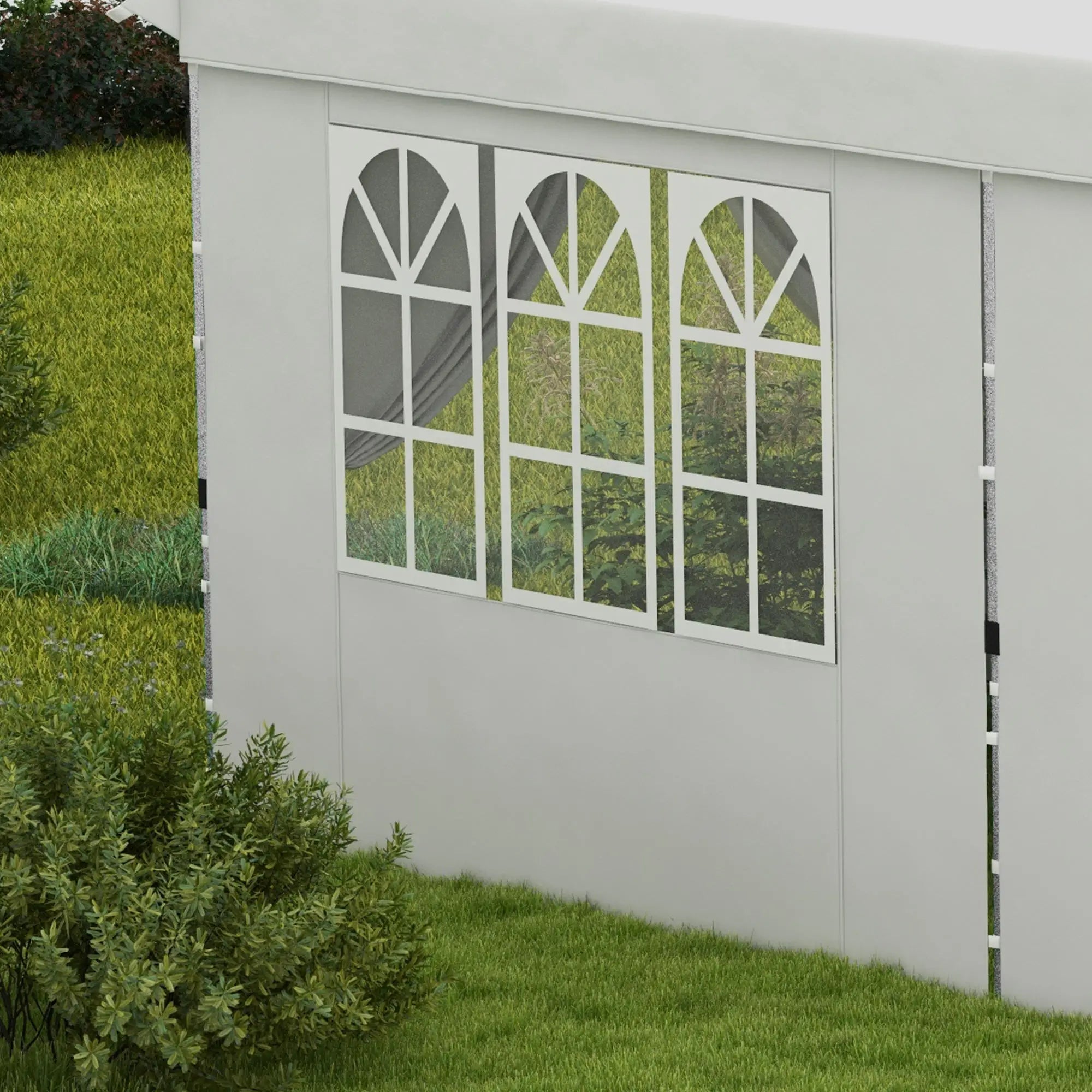 20x10 Pop Up Canopy, 6 Removable Sidewalls, Carry Bag, White Pop Up Canopies at Gallery Canada