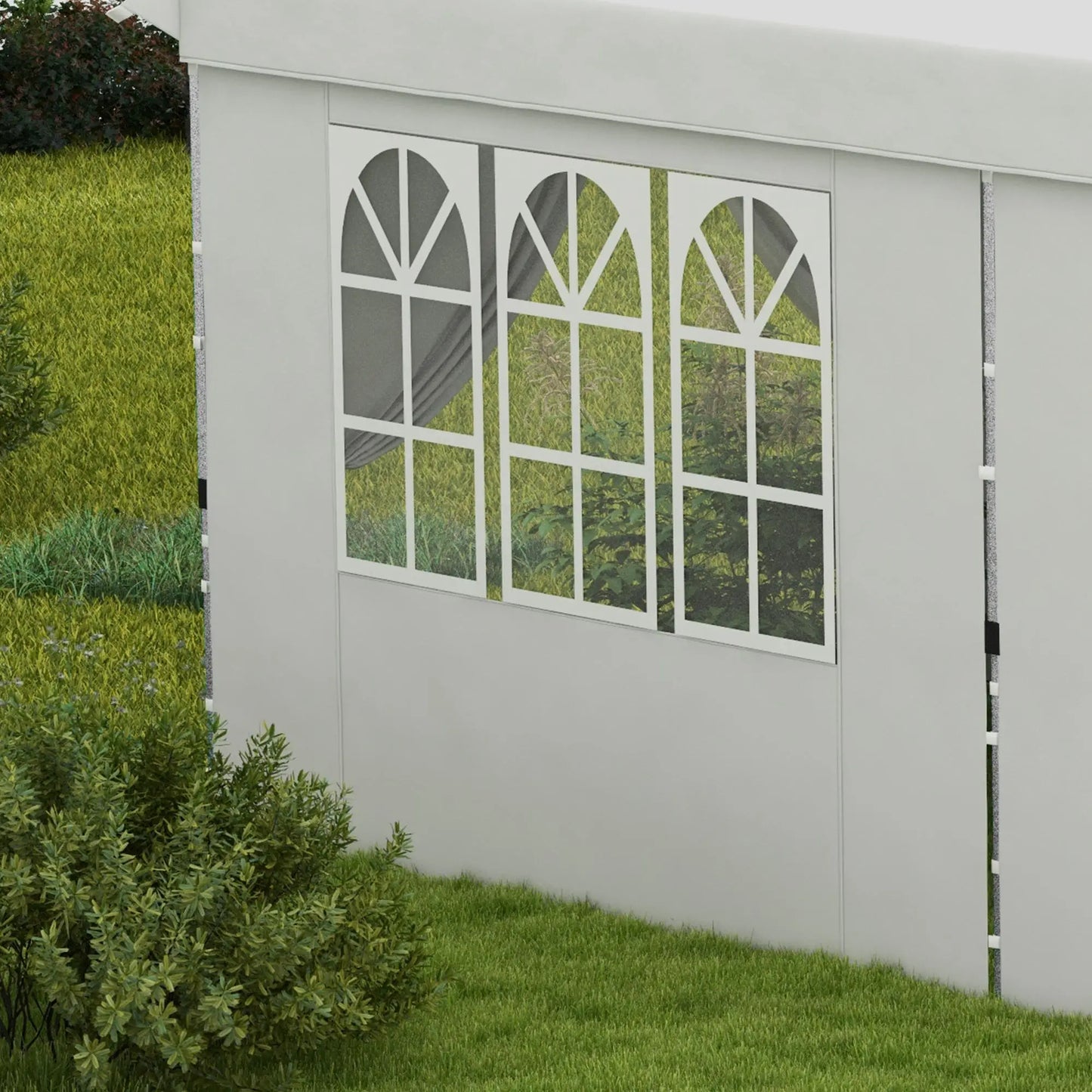 20x10 Pop Up Canopy, 6 Removable Sidewalls, Carry Bag, White Pop Up Canopies at Gallery Canada