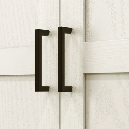 70" Tall Kitchen Pantry Cabinet, Adjustable Shelves, Cream White Kitchen Pantry Cabinets at Gallery Canada