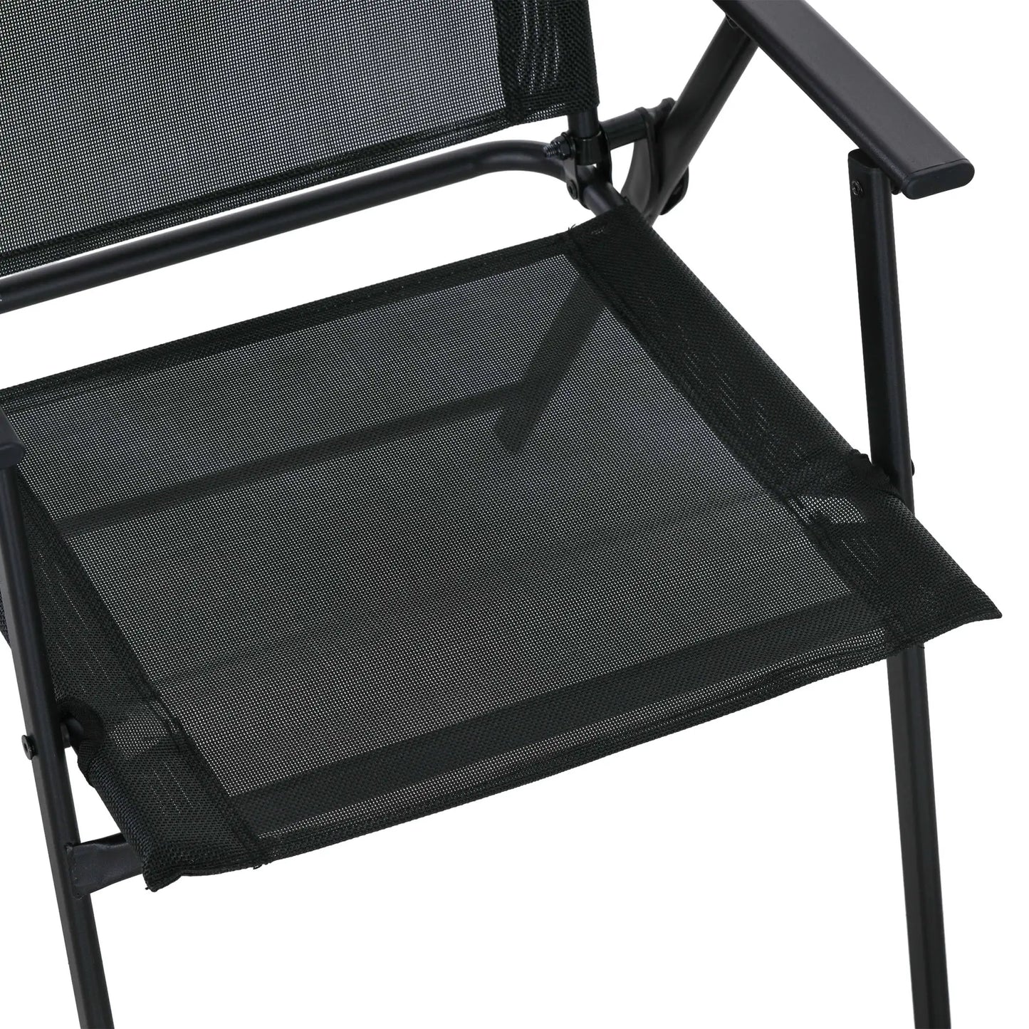 8 Piece Patio Set, 6 Folding Chairs, Rectangle Table, Outdoor Dining, Black Outdoor Dining Sets at Gallery Canada