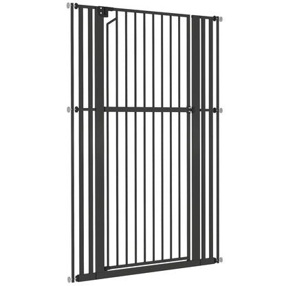 63" Extra Tall Pet Gate, 30-41" Wide Adjustable, Pressure Mounted