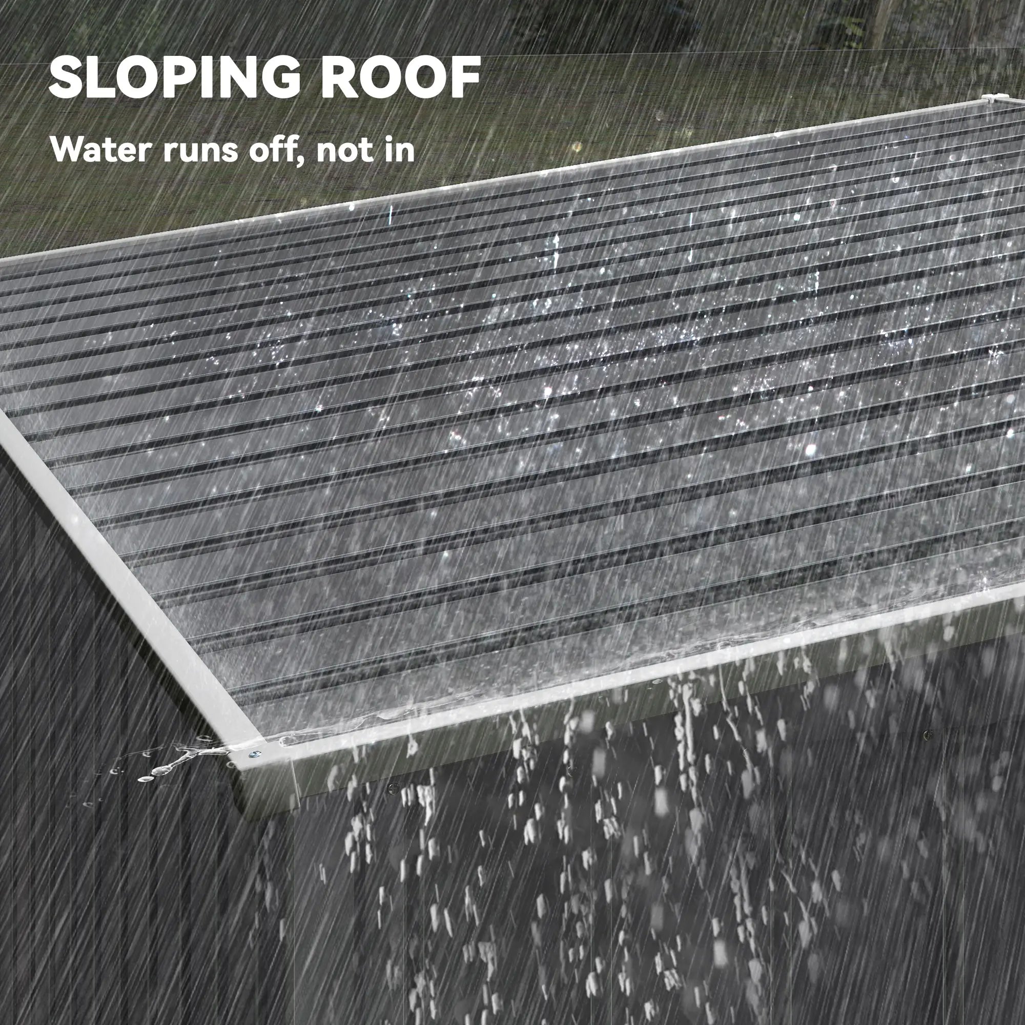 5'x7' Lean To Metal Shed, Sliding Door, 2 Vents, Dark Grey Sheds at Gallery Canada