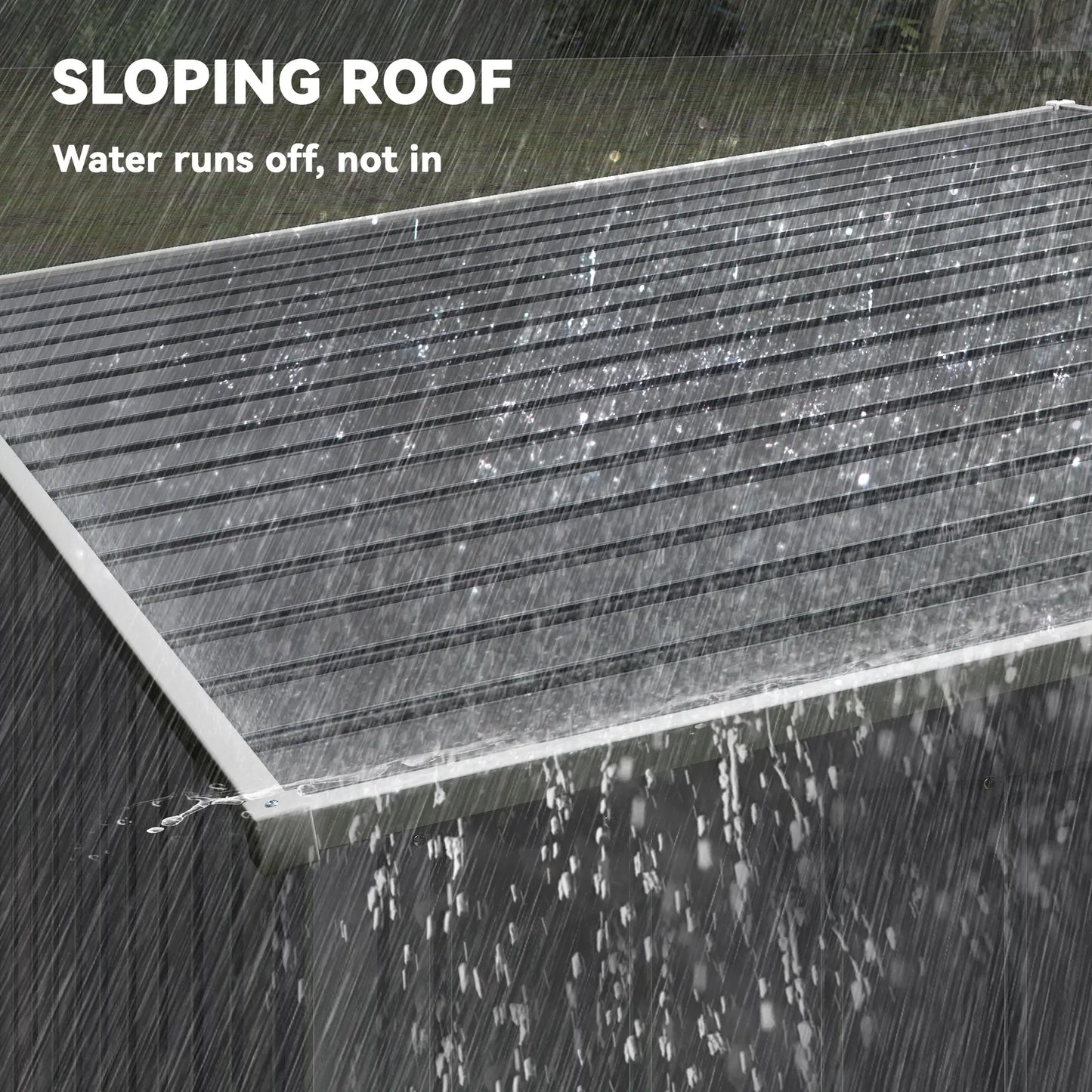 5'x7' Lean To Metal Shed, Sliding Door, 2 Vents, Dark Grey Sheds at Gallery Canada