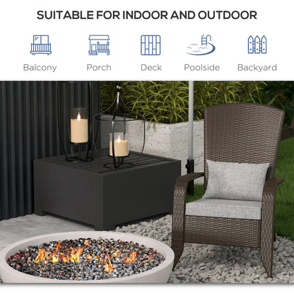 Patio Wicker Adirondack Chair With Cushions, Grey Patio Chairs at Gallery Canada