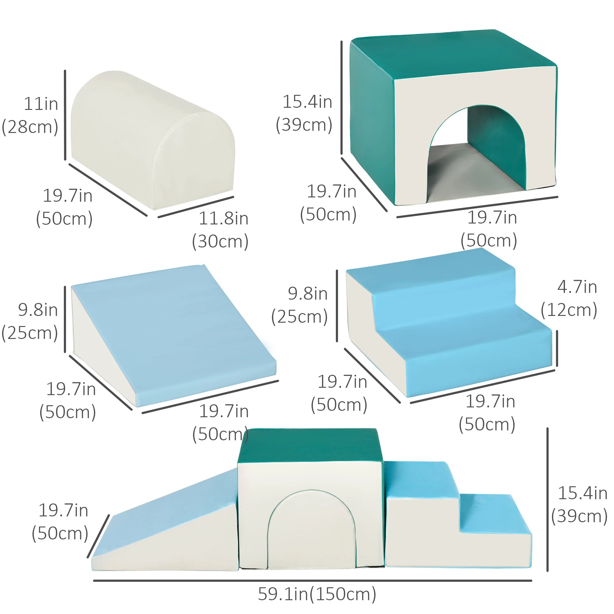 Foam Climbing Blocks, Toddler Play Set, Soft, Easy-Clean, Multicolor Baby Gym & Playmats at Gallery Canada