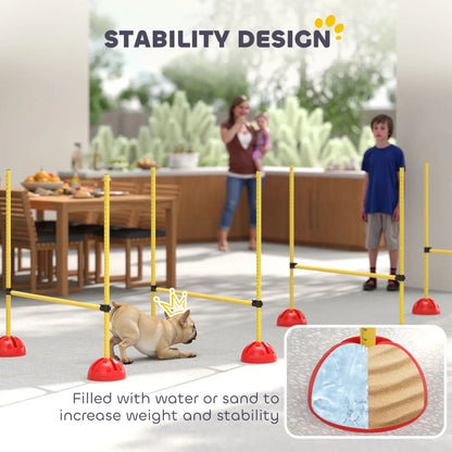 Dog Agility Training Equipment, 4 Pcs Obstacle Course, Yellow Dog Agility Training Equipment at Gallery Canada