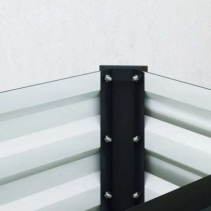 8 x 1.3 x 1.5ft Galvanized Raised Garden Bed, Outdoor Planter Box, Dark Grey Raised Garden Beds at Gallery Canada
