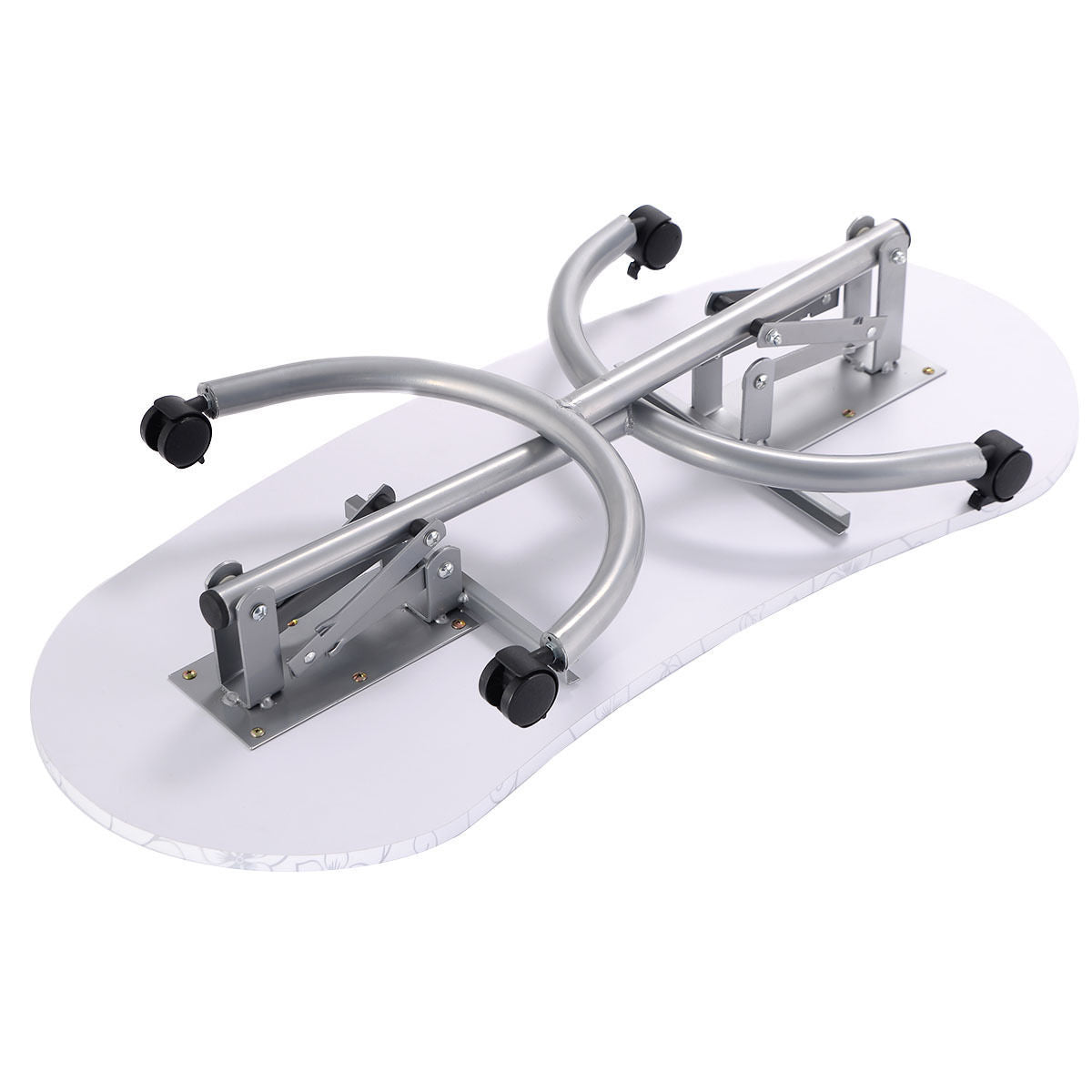 Foldable Portable Manicure Table with Drawer Casters and Cushion, White Spa & Salon at Gallery Canada