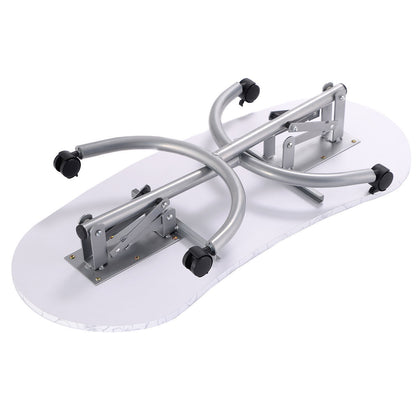 Foldable Portable Manicure Table with Drawer Casters and Cushion, White Spa & Salon at Gallery Canada