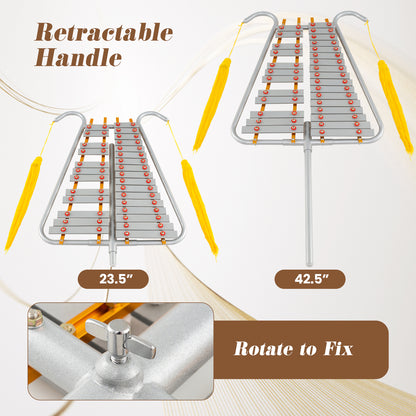 Marching Glockenspiel 29 Note Bell Lyre for Marching Band, Silver