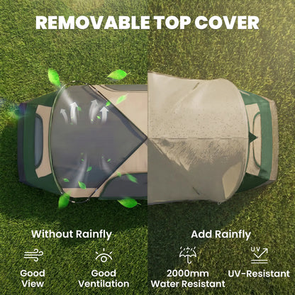 6-8 Person Camping Tent, 2000mm Waterproof, Carry Bag, Dark Green Camping Tents at Gallery Canada