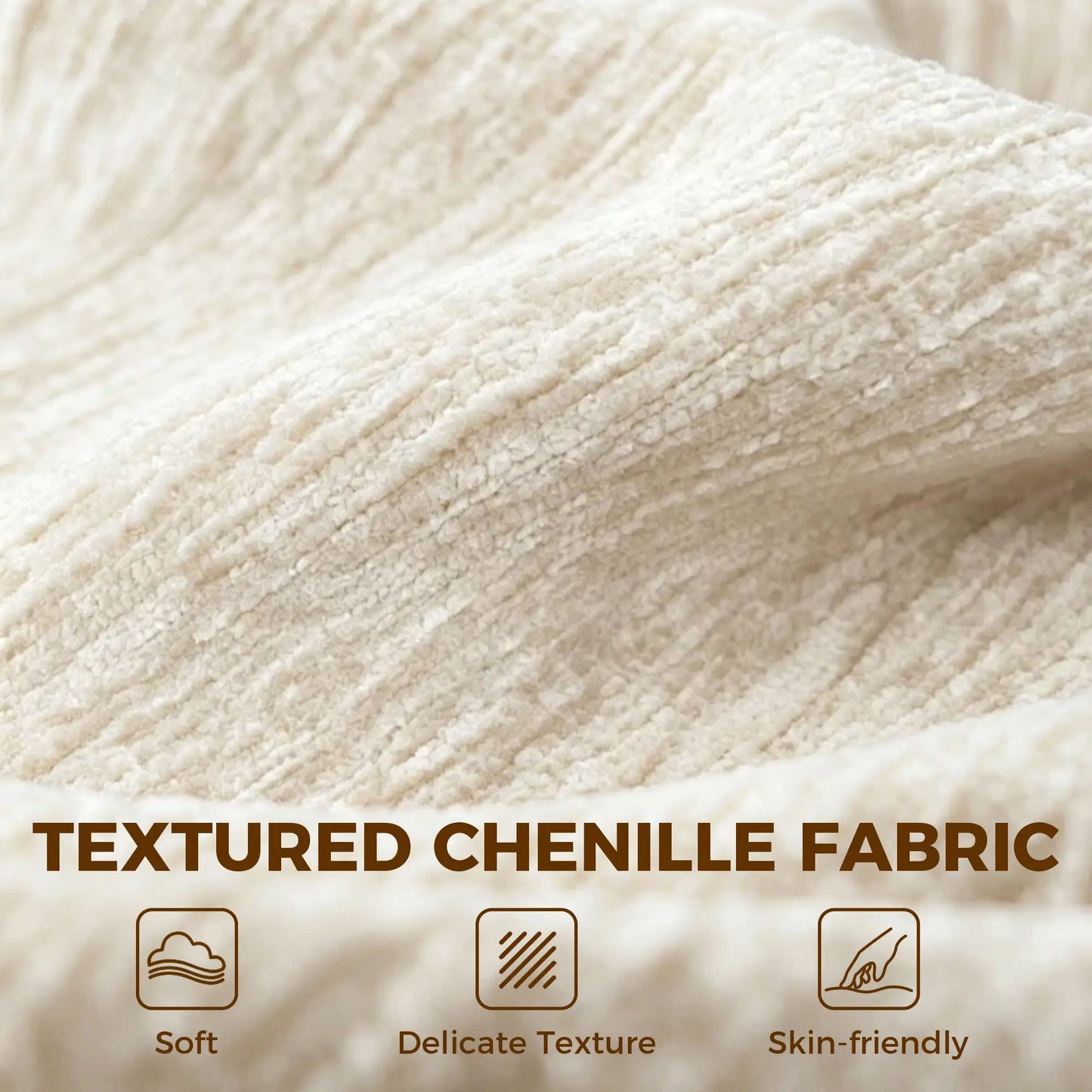 3 Seater Chenille Cloud Couch, Spring Cushion, Beige 3-Seater Sofas at Gallery Canada