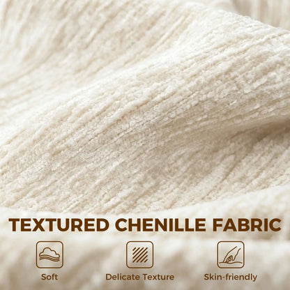 3 Seater Chenille Cloud Couch, Spring Cushion, Beige 3-Seater Sofas at Gallery Canada