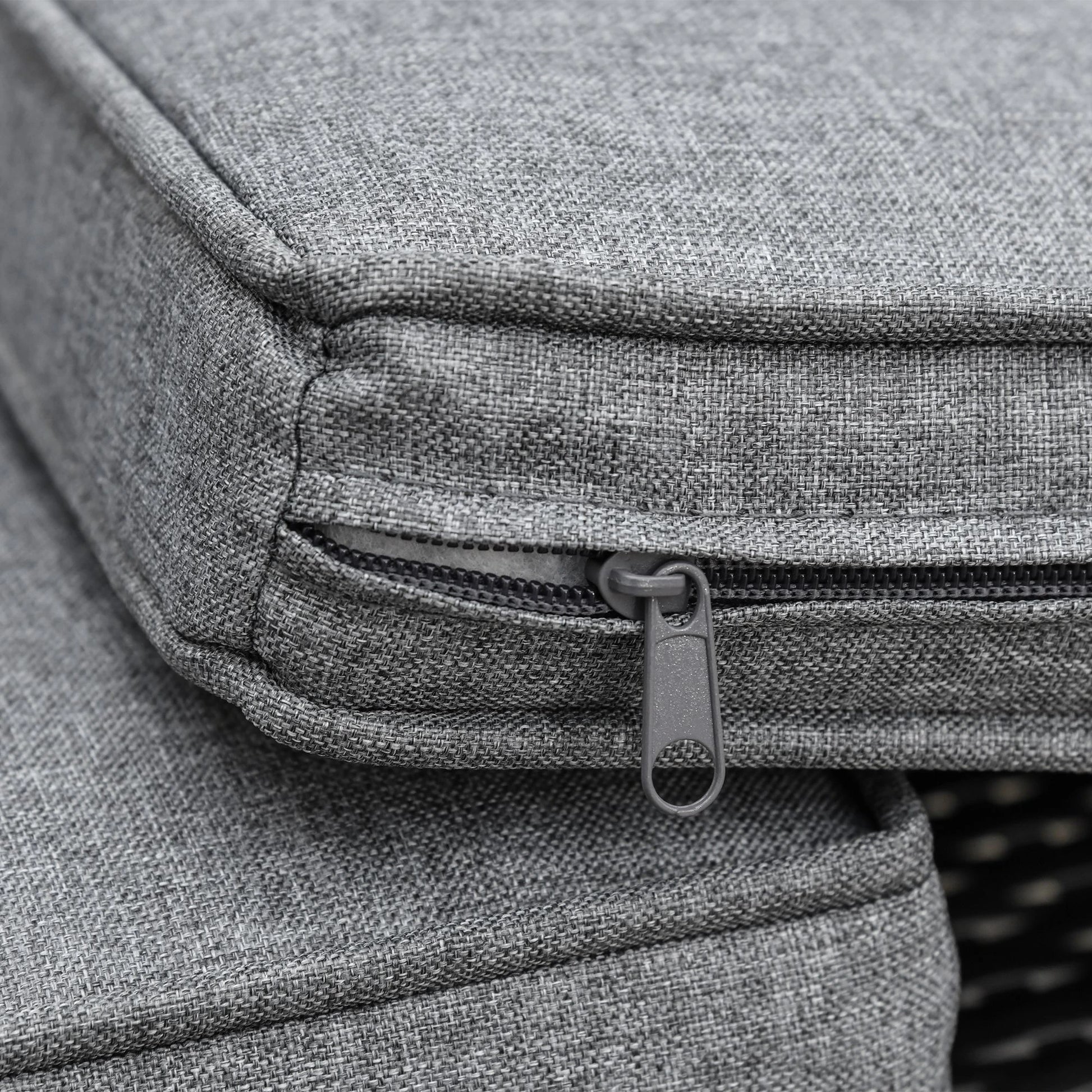 3-Seater Wicker Sofa, PE Rattan Outdoor Couch, Removable Cushions, Grey Patio Furniture Sets at Gallery Canada