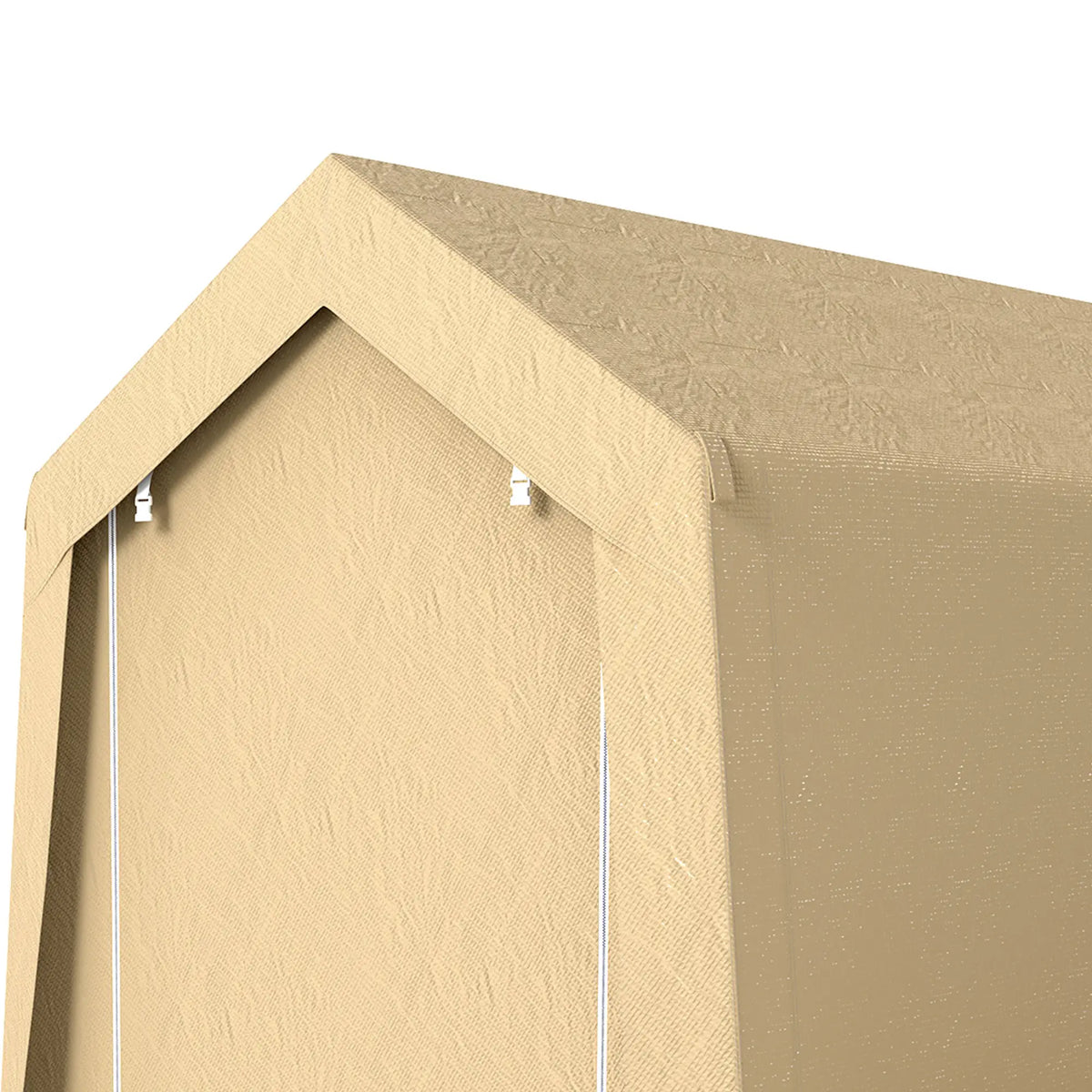 7' x 12' Outdoor Storage Shed, Portable Garage, Roll-up Door, Beige Sheds at Gallery Canada