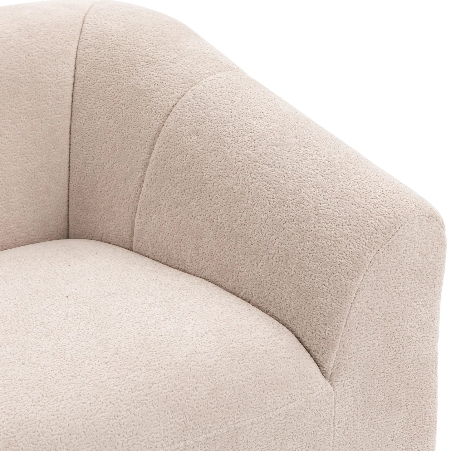 Canapé nuage en chenille 3 places, Beige