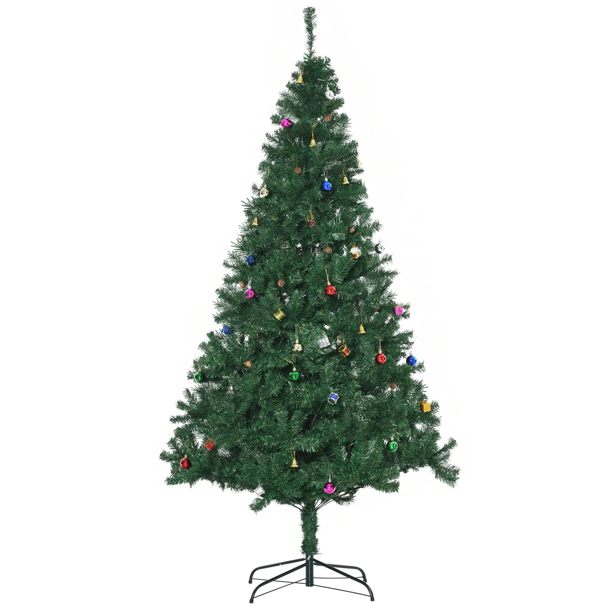 7ft Artificial Christmas Tree, Holiday Party Decoration, Green Artificial Christmas Trees at Gallery Canada