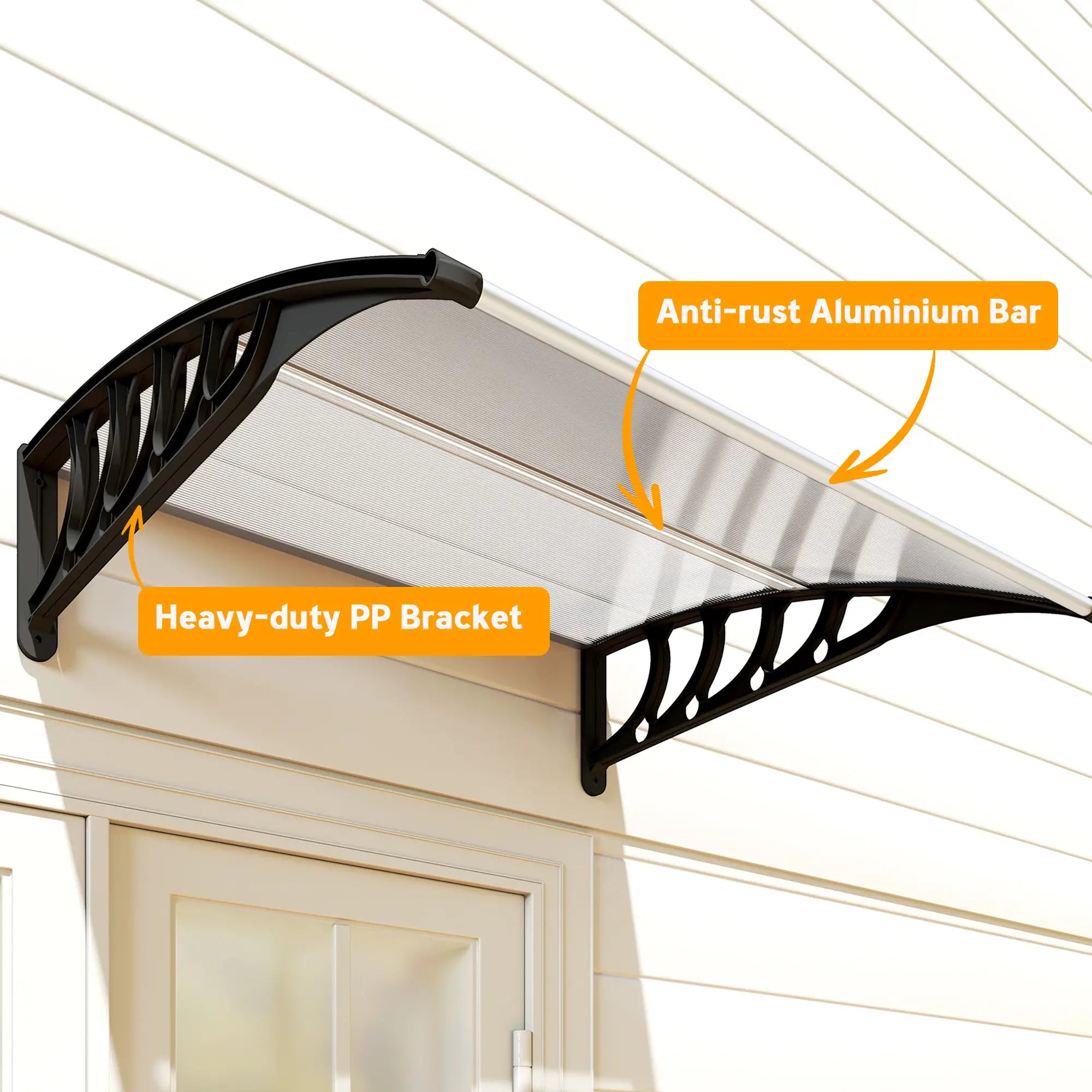 Polycarbonate Door Canopy, 40.6