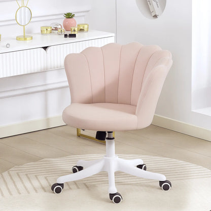 Armless Adjustable Swivel Desk Office Chair, Pink Task Chairs at Gallery Canada